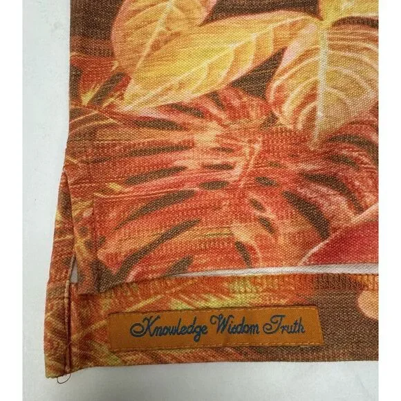 NWT Robert Graham PARADISE GARAGE S/S Zip Polo Shirt‎ Orange Medium  $138 - Picture 9 of 10